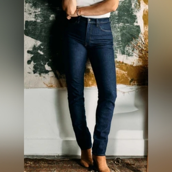 imogene + willie Denim - Imogene & Willie Women Elizabeth High Rise Skinny Jeans Dark Blue Wash Size 27R